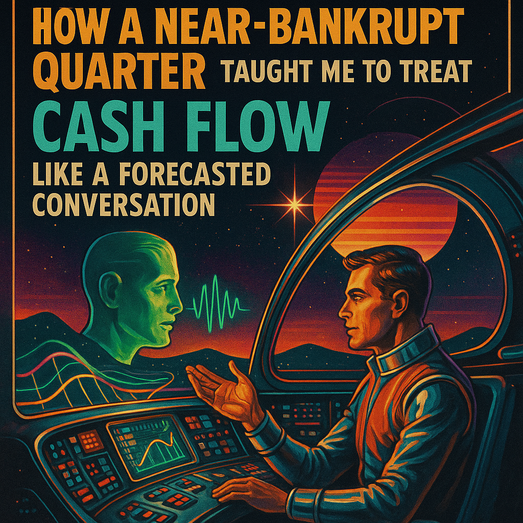 How a Near-Bankrupt Quarter Taught Me to Treat Cash Flow Like a Forecasted Conversation